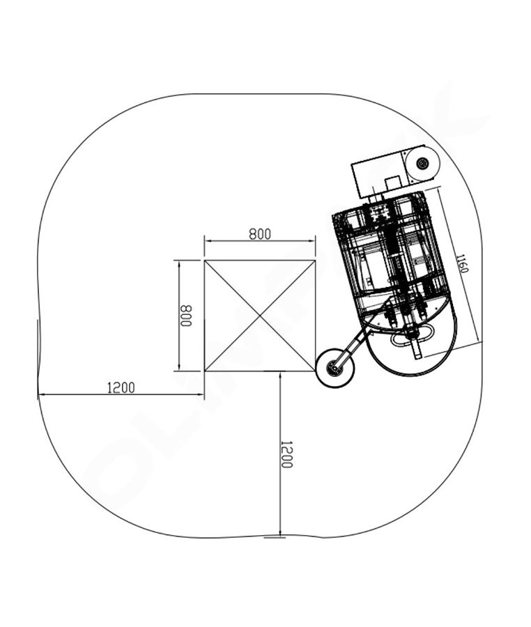PACKTECH MOTORLU ÖN GERDİRME MOBİL PALET STREÇ MAKİNESİ  - 5